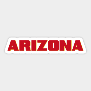 Arizona map arizona state usa arizona tourism tourism Sticker